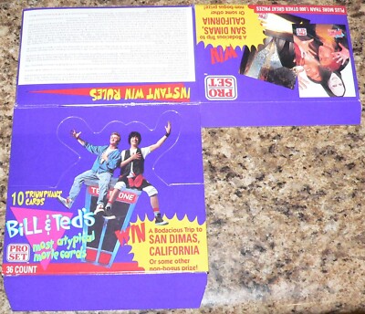 Bill & Ted's Adventure by Proset. Empty card box.