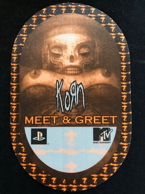 KORN SATIN Backstage Pass. 