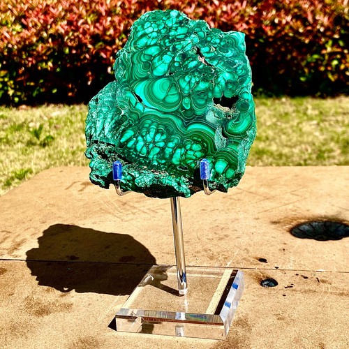 Rebanadas de piedra de pavo real natural de alta gama de 1,36 lb especímenes pulidos curación espiritual - Imagen 12 de 13