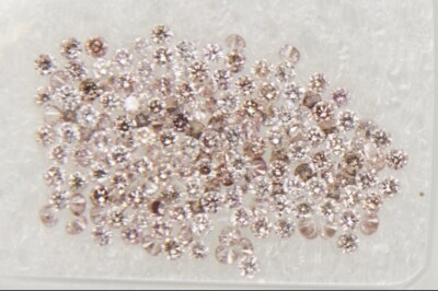 164 Stück Diamanten - 1,04 ct - Mix rosa bräunlich grau - VS-I