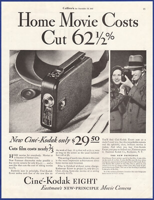 Vintage 1932 KODAK Cine Kodak Eight Home Movie Camera Ephemera
