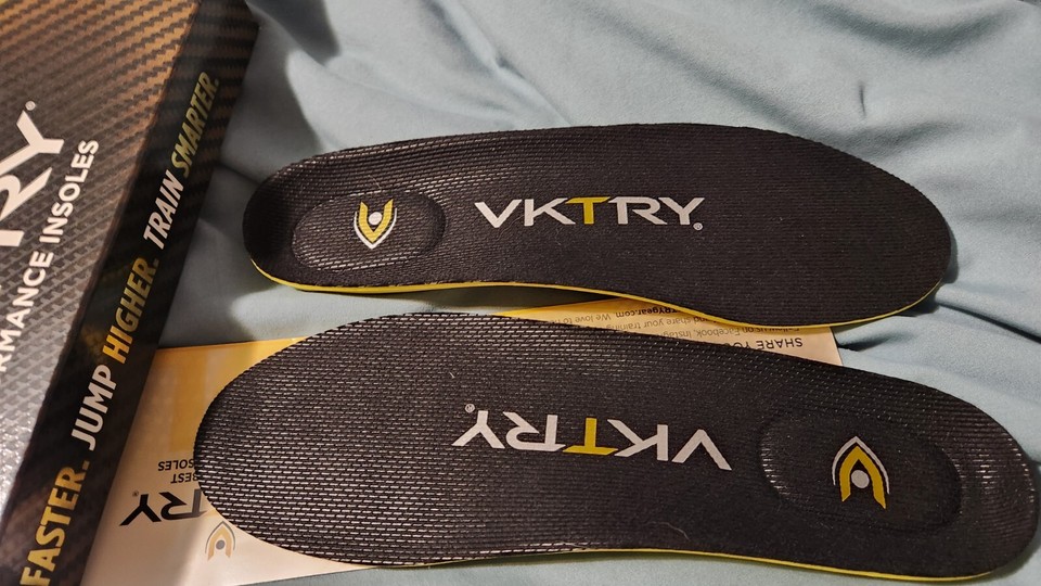 VKTRY Performance Insoles Gold Vks Carbon Fiber Shock Absorbing