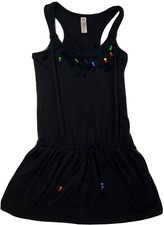 Justice Girls Black Swim Coverup Dress Size 10