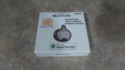 YIP Smart Tag Pet ID Tag and Tracker, GRAY- FOR APPLE PHONES''BRAND NEW SEALED''