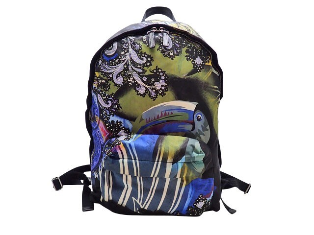 Coach ETRO BACKPACK Multicolor NYLON/Synthetic Leather Pre-owned H17.5xW10.8