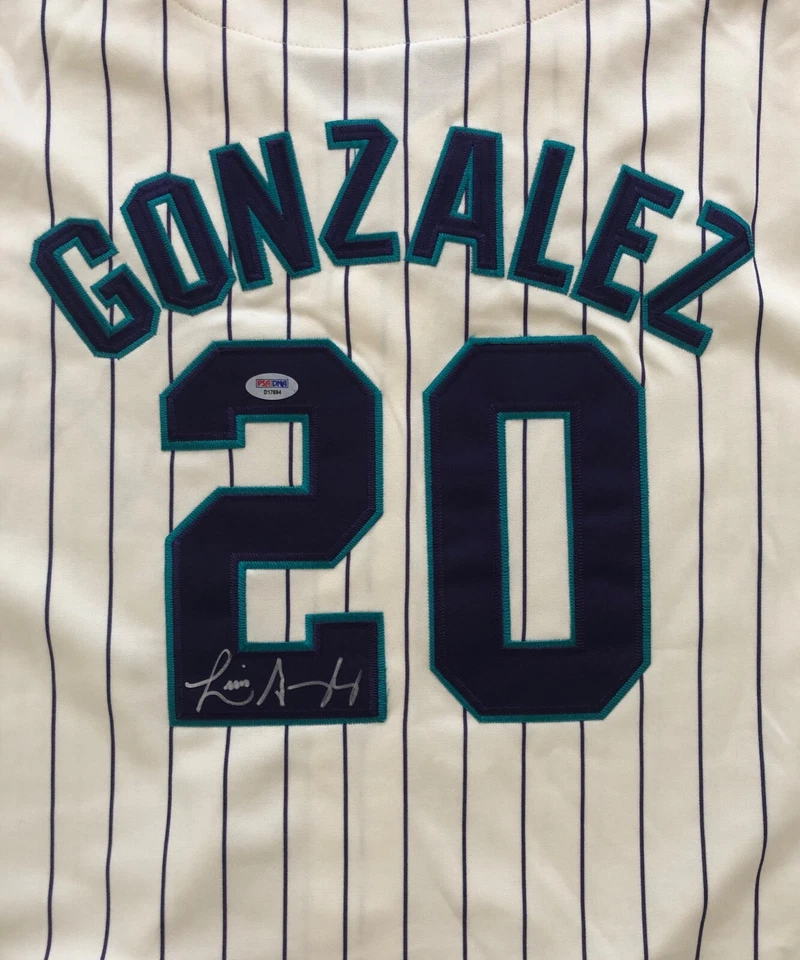 Luis Gonzalez Arizona Diamondbacks Signed autographed Russell Jersey PSA COA - Image 2 of 4