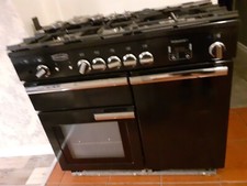 RANGEMASTER Professional Plus 100 Fsd Dual Fuel Cooker Black/chrome