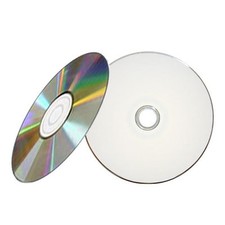 100 52X White Inkjet HUB Printable CD-R CDR Recordable Disc Storage Media 700MB