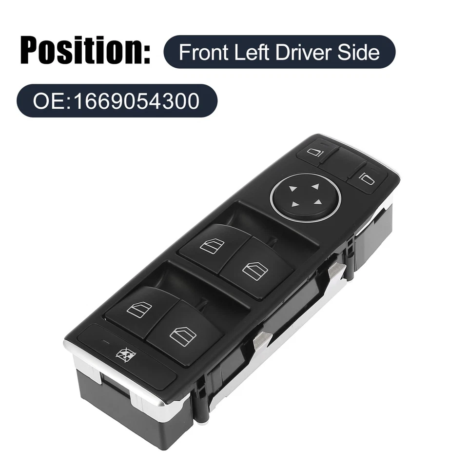 Master Driver Side Power Window Switch 1669054300 for Mercedes-Benz B250e 2016 - Image 2 of 4