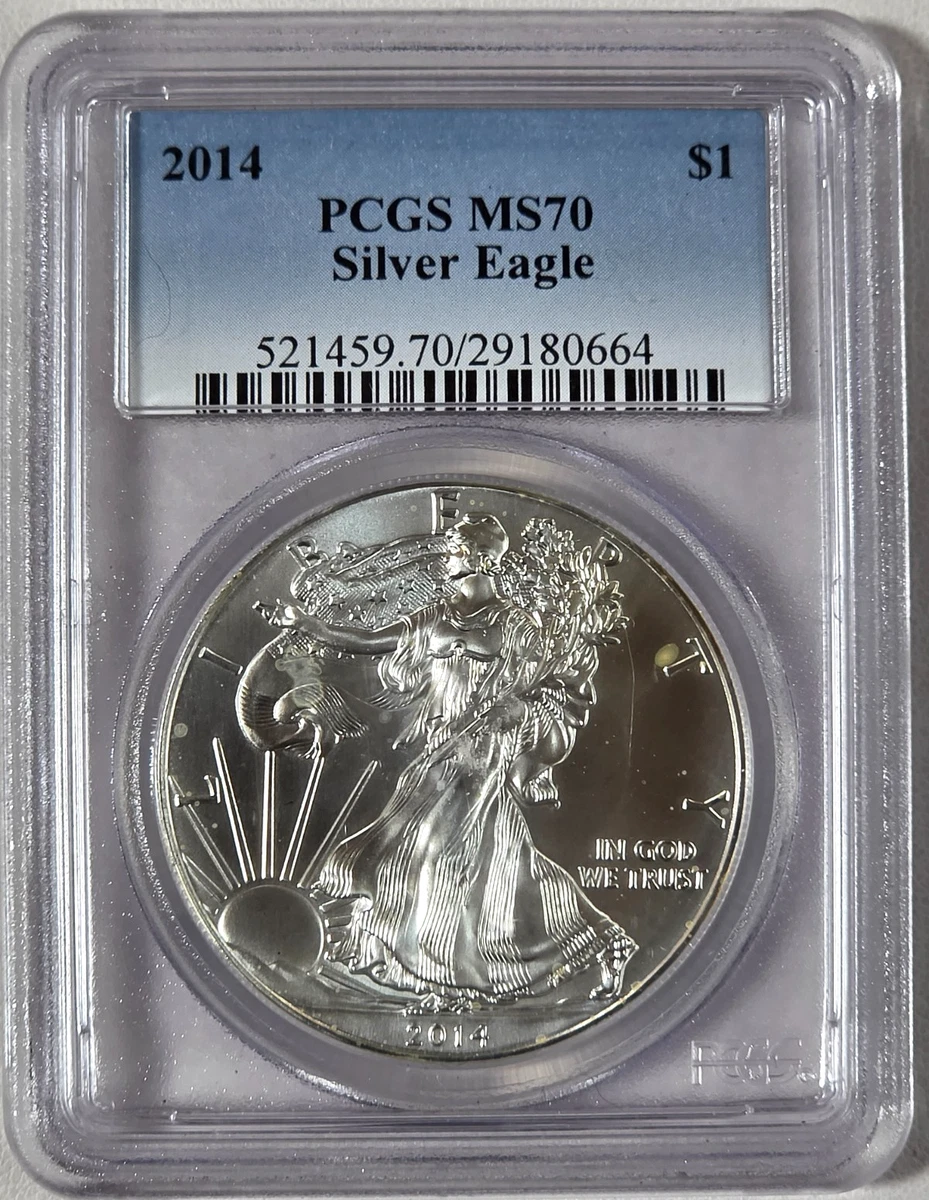 American Eagle MS 70 Graded 2014 Silver Bullion Coins for sale | eBay