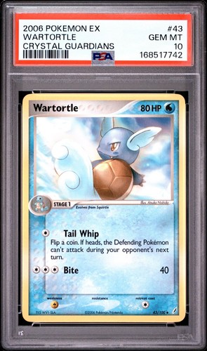 Wartortle graded PSA 10 for sale on eBay