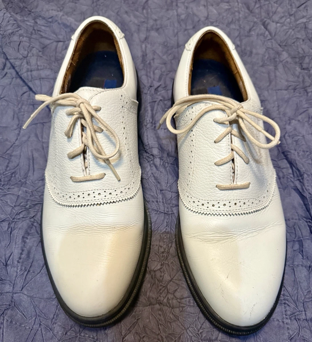 VTG Callaway Golf Shoes Broadmoor 12M White Leather Saddle Oxford Spikeless Men Callaway Golf Men main image 2