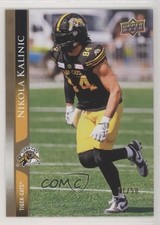 2021 Upper Deck CFL Gold 21/50 Nikola Kalinic #164 0cv6