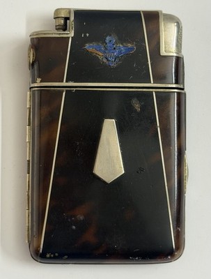 marathon cigarette case lighter 1940, Slide A Lite , Marathon Case, Marathon Lighter, Cigar Holder, Antique Lighter, Old Cigarrette Box, Pocket Vintage Art Deco Marathon Enamel