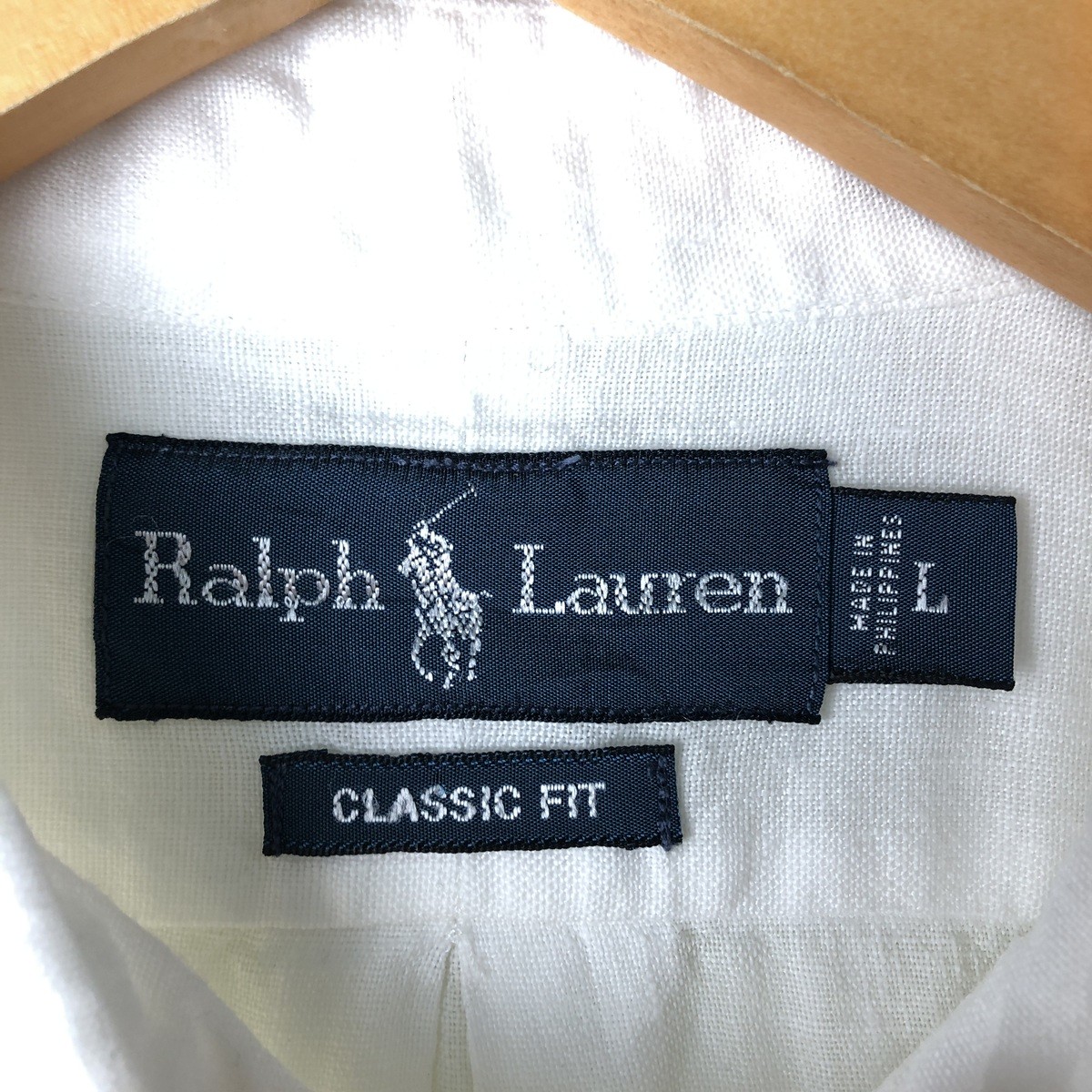 Vintage Ralph Lauren Classic Fit long-sleeved linen button-down shirt size L... thumbnail 3