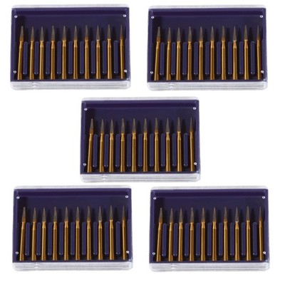 5 box Dental Trimming Finishing Gold Burs Carbide FG 7901 High Speed Handpiece u