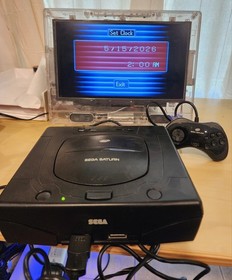 SEGA Saturn Console Black w/ 1 Controller & Original Box NTSC-U/C MK-80000A