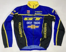 VINTAGE De Marchi GT Full Zip Cycling Jacket Men XL Blue Long Sleeve 90s