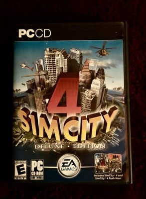 CIB EA Games SimCity 4 Deluxe Edition AND the Sims 3 included for CD-ROM 