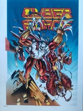 IMAGE COMICS COLOR PRODUCTION ART COVER PROOFS CYBER FORCE STRYKE FORCE 4