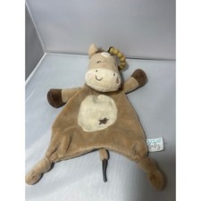 Douglas Baby Horse Lovey Security Blanket Tan Brown Plush Snuggler