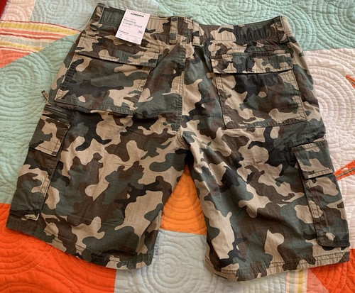 đ„NEU Sonoma Herren RIPSTOP Camouflage Cargo Shorts GröĂe 36 Flexwear Stretch 10" SchrittlĂ€nge - Bild 7 von 9