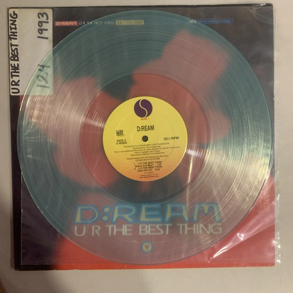 D:Ream, Maxi-Single, 12", Ice Blue, VG+, U R The Best Thing *Progressive House* Foto 4 de 4