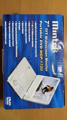 Mintek MDP-1720 7" TFT Widescreen Portable DVD Player Silver Remote Anti-Shock - Image 1 of 4