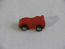 Wood Train Race Car for Thomas/Brio Trains, Red, Unmarked