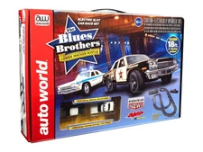 Auto World SRS360 18' Blues Brothers Lower Wacker Hustle Slot Race Set HO Scale