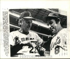 1974 Press Photo Baseball managers Dick Williams & Yogi Berra, Pittsburgh