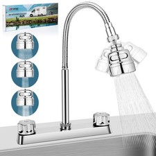 8 inches Apart RV Sink Faucet, RV Kitchen Faucet with Flexible 360 Degree Rot...
