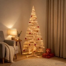 Wooden Christmas Tree KOTKA 150 cm Solid Pine Wood Natural