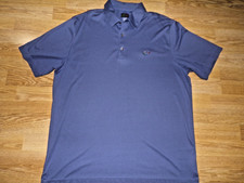 GREG NORMAN BlueGray Short Sleeve Polo Shirt With Logo - Size XL
