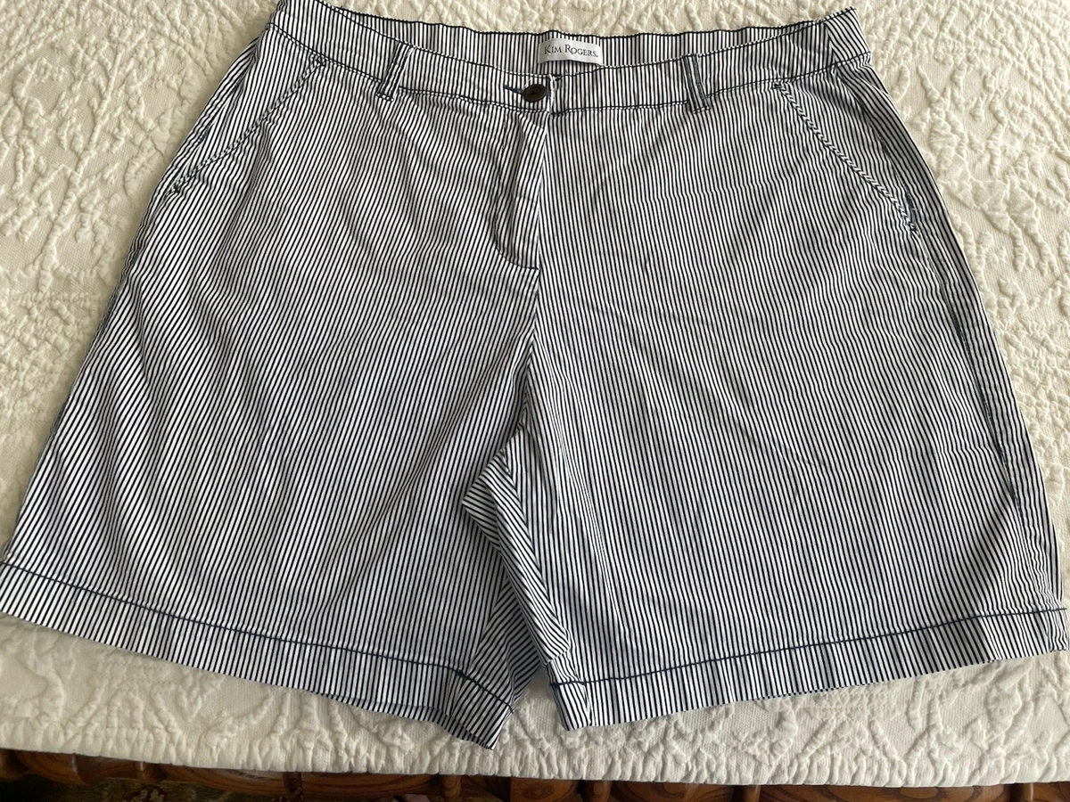 Short de marche en denim Kim Rogers taille 12 neuf avec étiquette coton