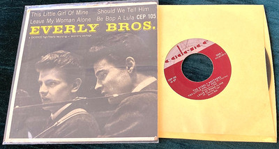 Everly Brothers: This Little Girl.../Be Bop a Lula... 45 EP US w/picture cover