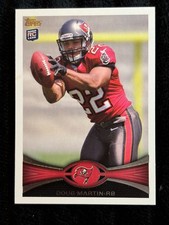 2012 Topps Doug Martin Rookie Card #204 Tampa Bay Buccaneers NFL Trading Card