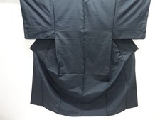 7709954: JAPANESE KIMONO / ANTIQUE MENS ENSEMBLE KIMONO / SILK / FUSHI TSUMUGI