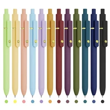 UIXJODO Colored Pens, 12 Pcs Colorful Pens Fine Point Smooth Writing Pen, 0.5...