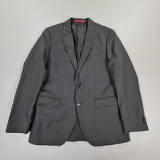 Hugo Boss Mens Suit Jacket Grey 38 R Wool Blazer C Jeffery C-Simmons Charcoal