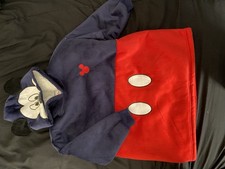 Disney Jr. Hooded Mickey Mouse Red Blue Infant Toddler Unisex