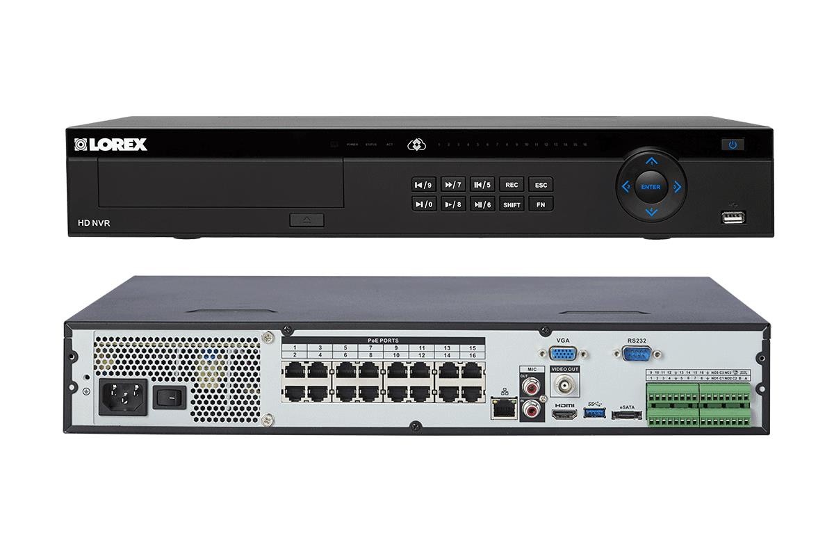 Lorex NR8163 2K Extreme HD Resolution 16 Channels 3TB NVR with 16-Port (USED)