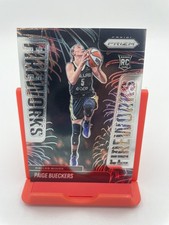2025 Panini Prizm WNBA Fireworks Paige Bueckers Rookie Insert #14 Dallas Wings