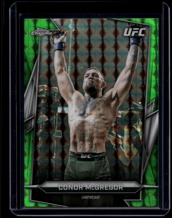2026 Topps Chrome UFC MMA Conor McGregor #5 Green Geometric Refractor /75