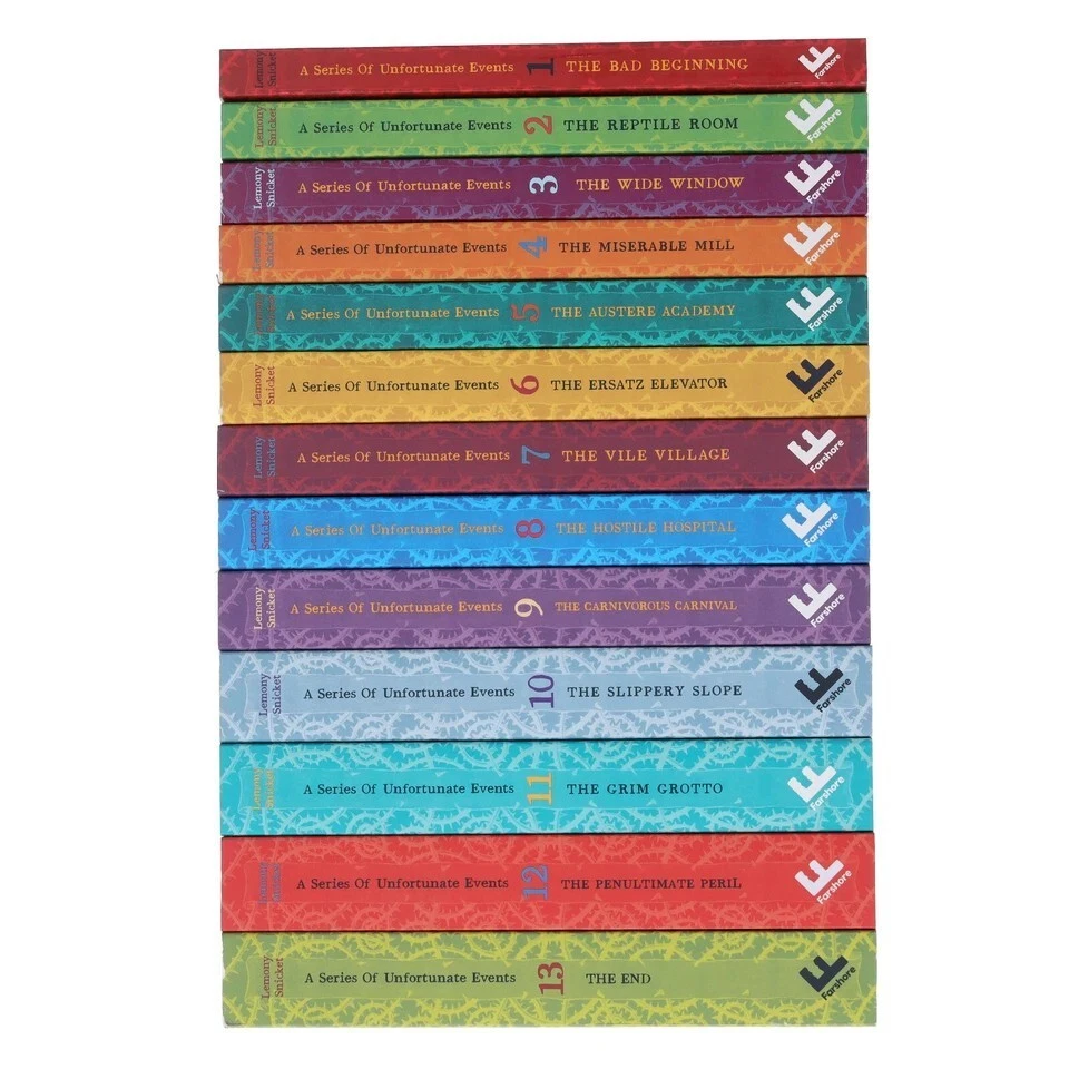 A Series of Unfortunate Events Complete 13 Book Set by Lemony Snicket – Ages 9–1 Foto 3 de 3