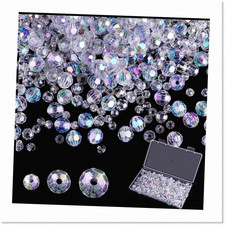 500 Assorted Sparkling Crystal Beads for Jewelry Making