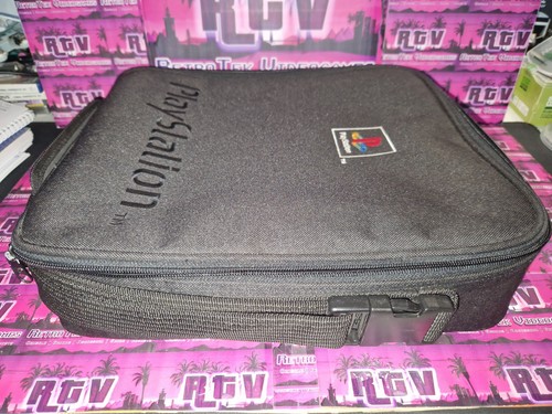 SONY PS1 PSX BORSA PORTA CONSOLE 1° MODELLO FAT ORIGINALE COME NUOVA RARISSIMA - Foto 4 di 21