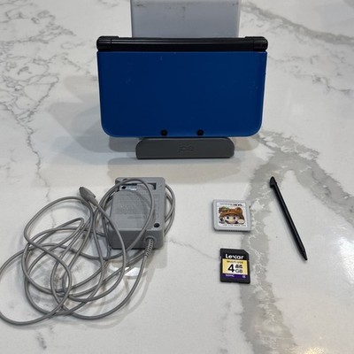 Nintendo 3DS XL Handheld System Console - Blue - Tested + Charger & Mario!