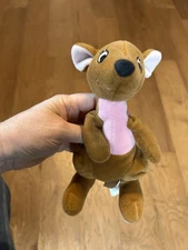 VINTAGE CUTE SMALL WINNIE THE POOH KANGA PLUSH TOY WITH FREE SHIPPING