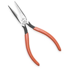 JONARD TOOLS ELONGNOSE 6 5/8 in Long Nose Plier Ergonomic With Dipped Plastic